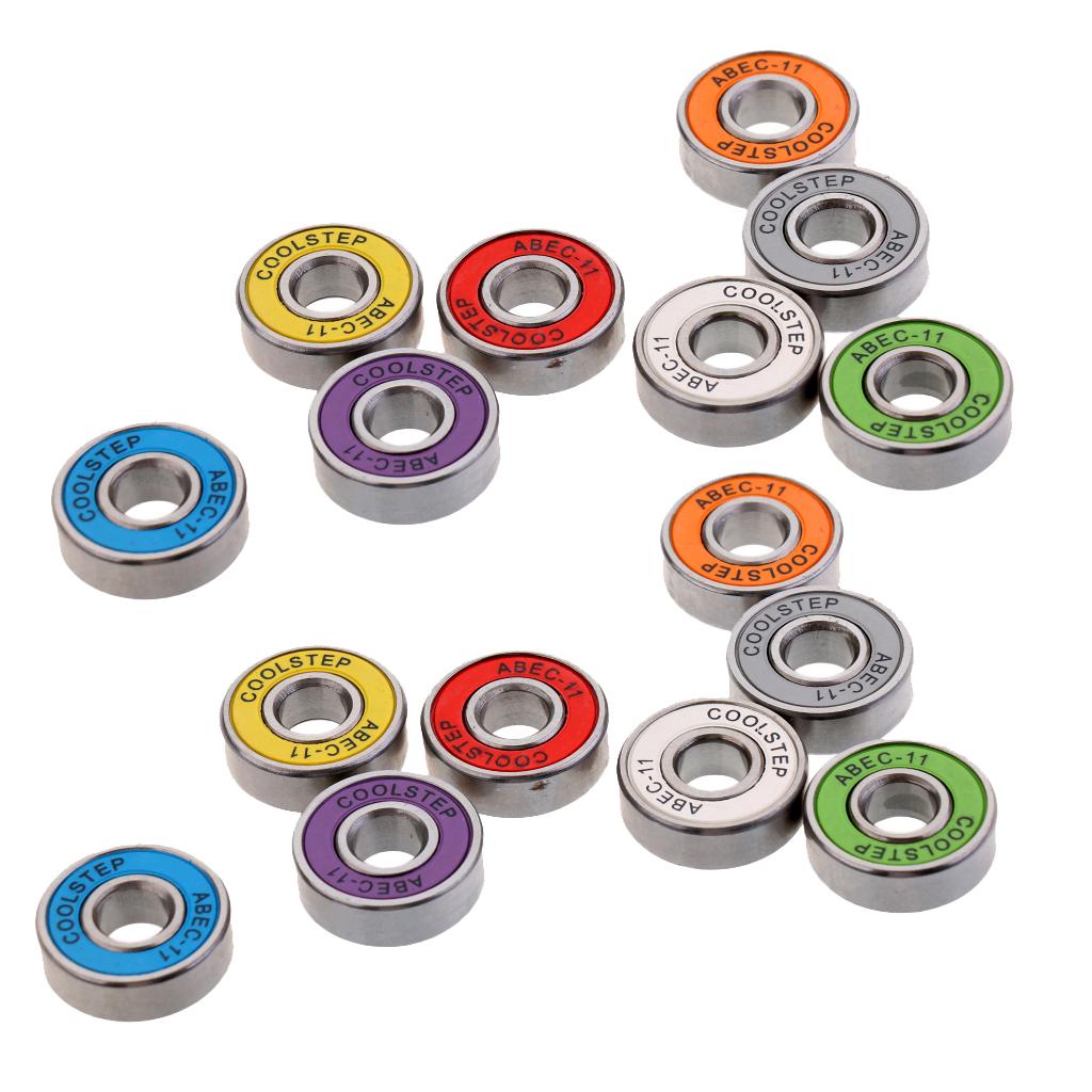 16 Pieces ABEC 11 High Speed Wearproof Skateboard Scooter Inline Bearings
