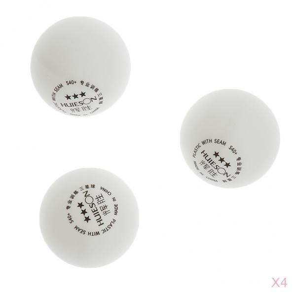 12 Pieces 3-Star PREMIUM 40+mm Table Tennis Balls Plastic Ball Official Ball