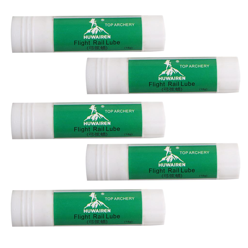 5 Pieces Bowstring Wax Arrow Lube Archery Accessory Universal White