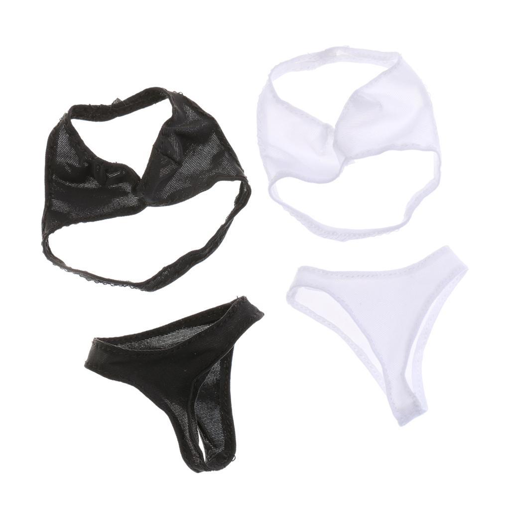 2 Sets 1/6 Bikini Bra Briefs Set for 12'' Female Action Figure Body