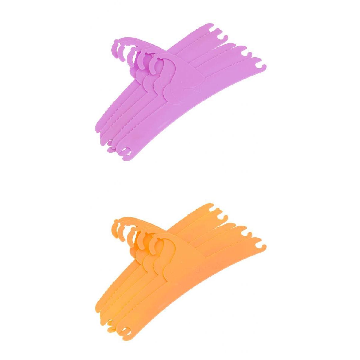 10 Pcs Children's Plastic Clothes Hangers Kids Outfit Coat Garment Hanging