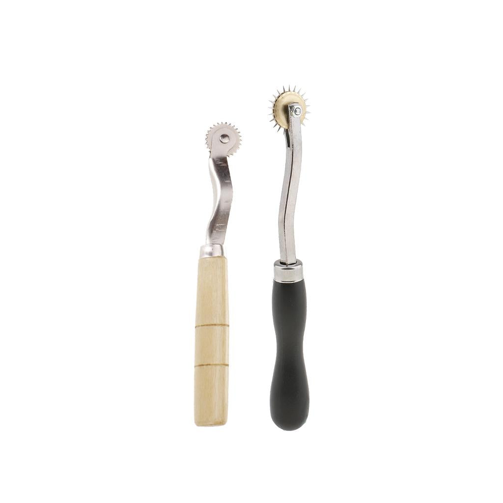 2pcs Serrate Edge Pattern Tracer Tracing Wheel Stitch Marker Tools