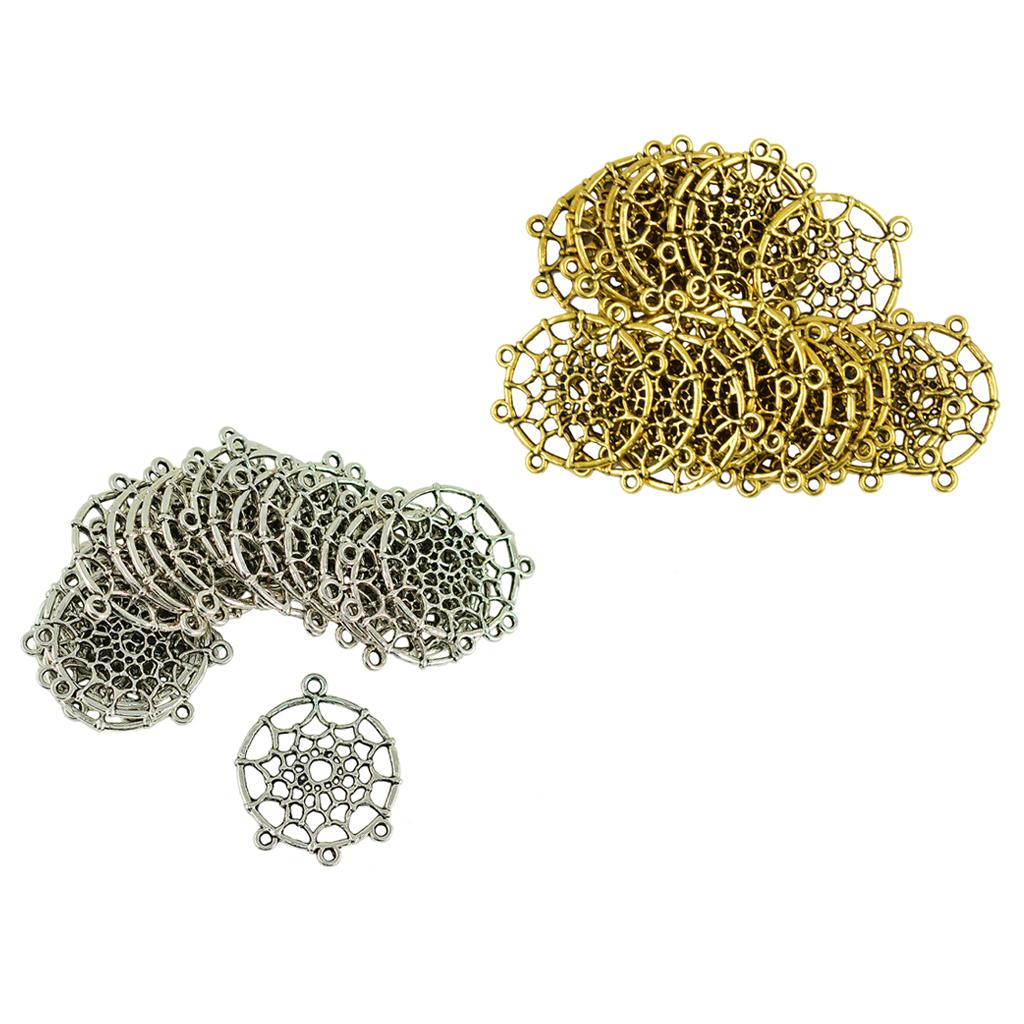 40pcs Dreamcatcher Charms Connector Pendants Crafts Jewelry Findings DIY