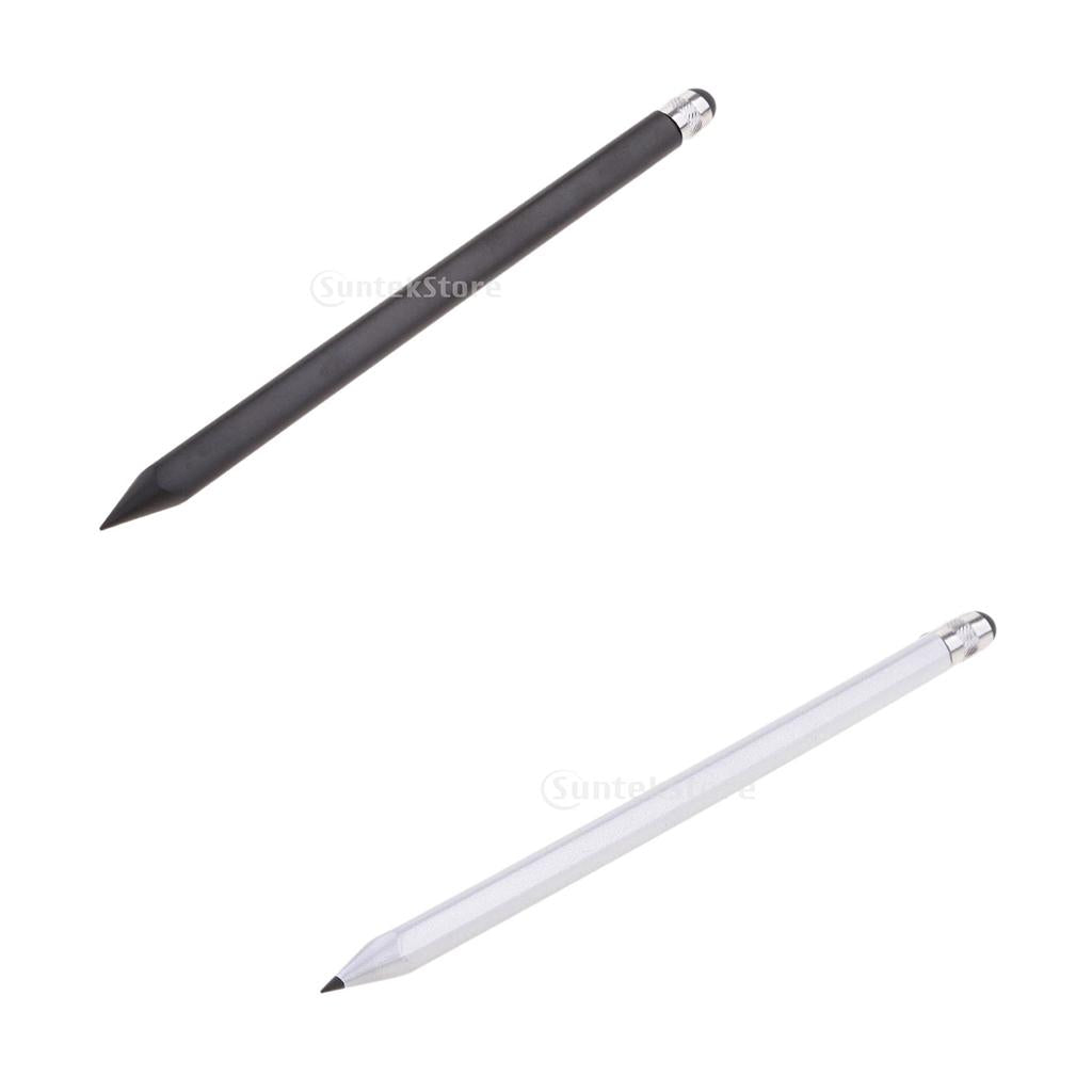 2 Pcs 2-in-1 Retro Design Touch Screen Stylus for iPhone Samsung Tablets PC
