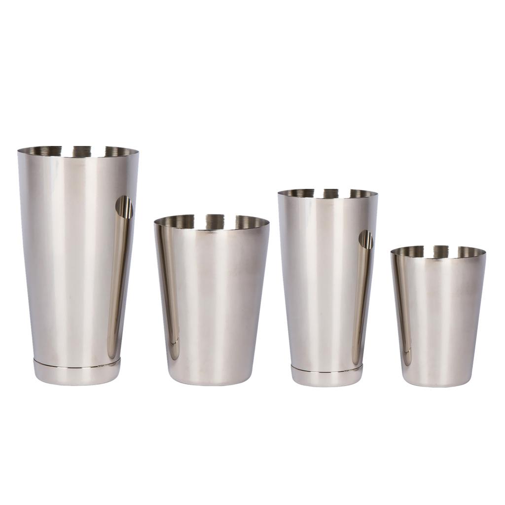 2 Sets Martini BAR COCKTAIL SHAKER Stainless Steel Boston Mixing Tin