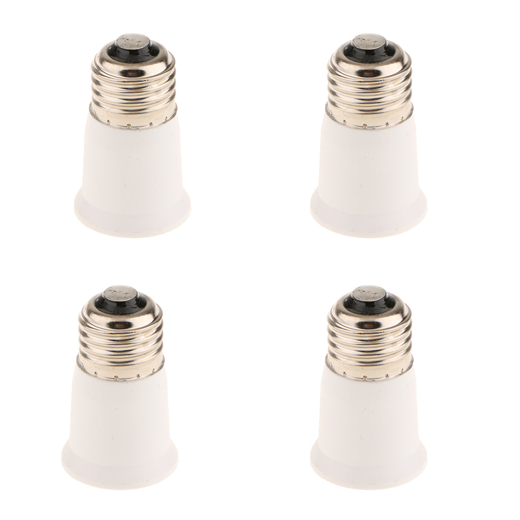 4 Lamp Socket Holder Adapter Extender Light Bulb Extended Socket E26 to E26