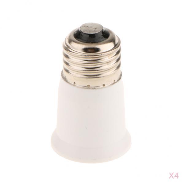 4 Lamp Socket Holder Adapter Extender Light Bulb Extended Socket E26 to E26