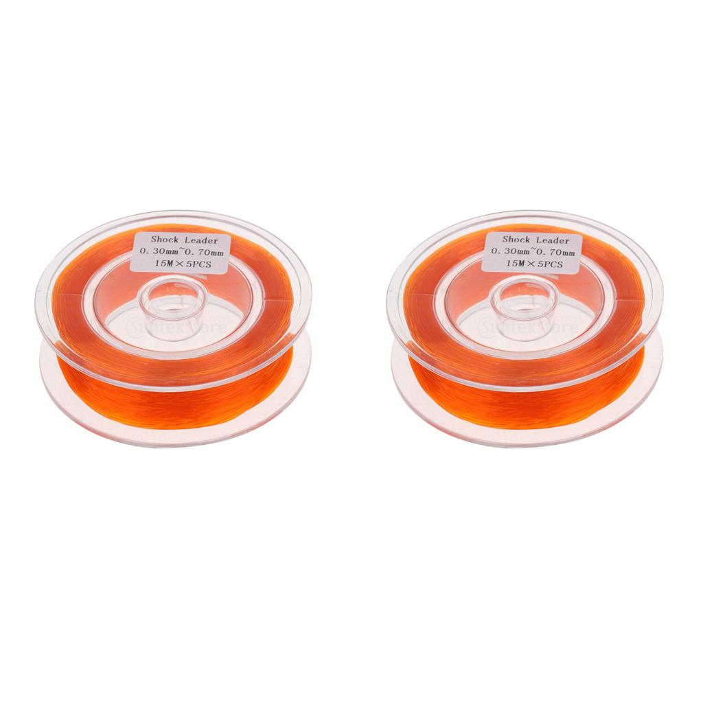 2pcs Fly Line Backing Line Fly Fishing Sinking Line Braided Fly Line Orange