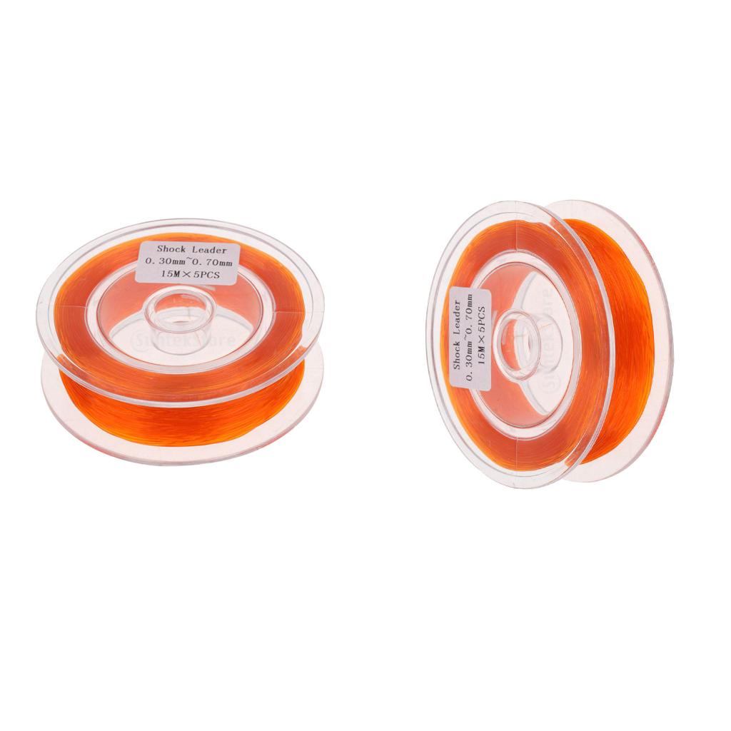 2pcs Fly Line Backing Line Fly Fishing Sinking Line Braided Fly Line Orange