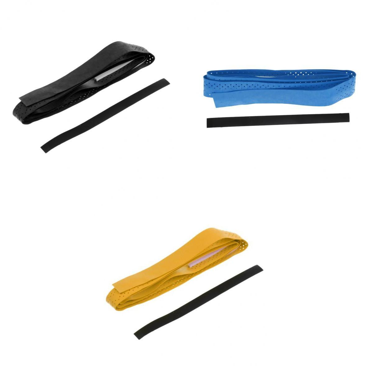 3Pcs Non-slip Stretchy Tennis Racquet Fishing Rod Grip Tape Handle Wrap Band