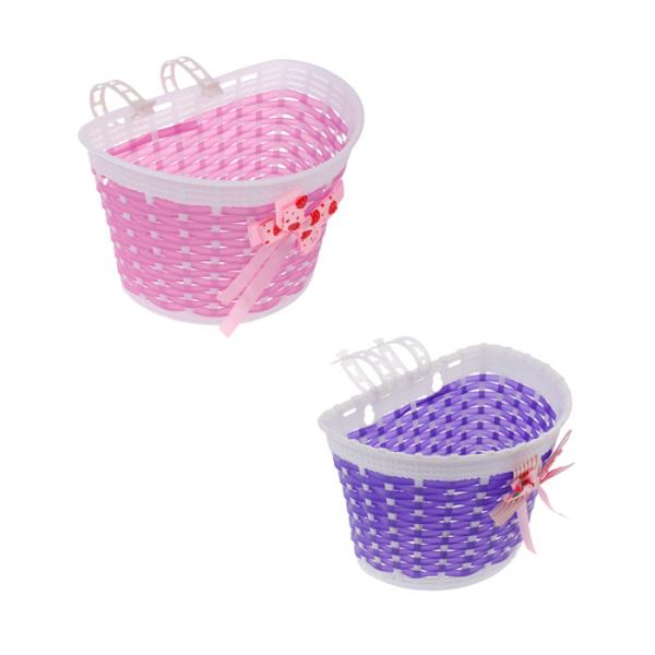 2Pcs Bicycle Bike Front Basket Bike Cycle Shopping Holder for Children Kids