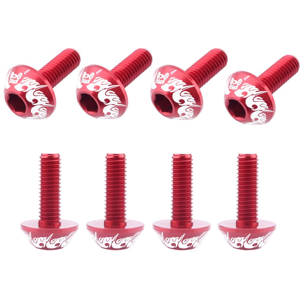 8Pcs Bike Brake Screws Water Bottle Cage Bolts Holder Socket V Brake Screws