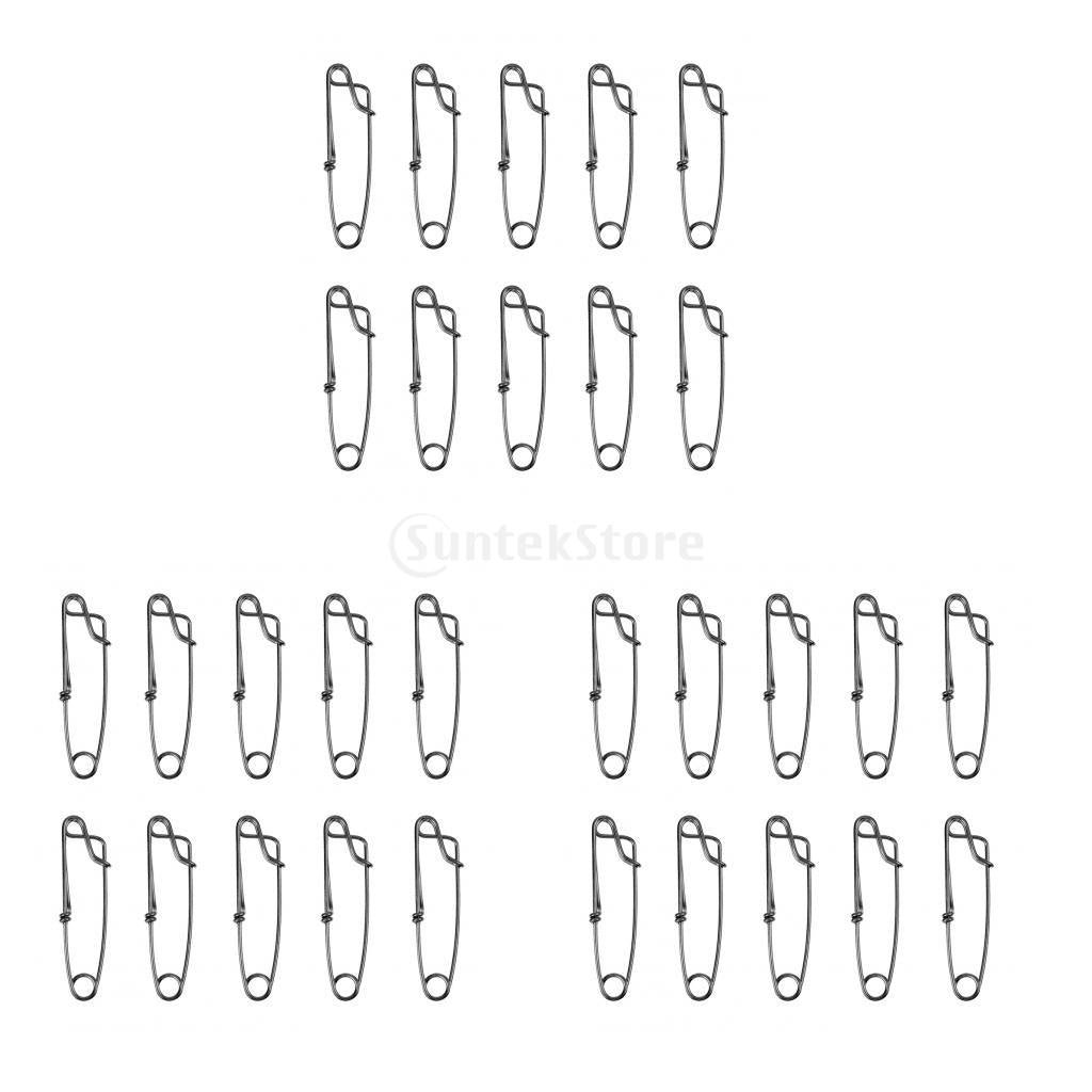 30pcs Stainless Long Line Longline Clip for Fishing Snapper or Shark S M L