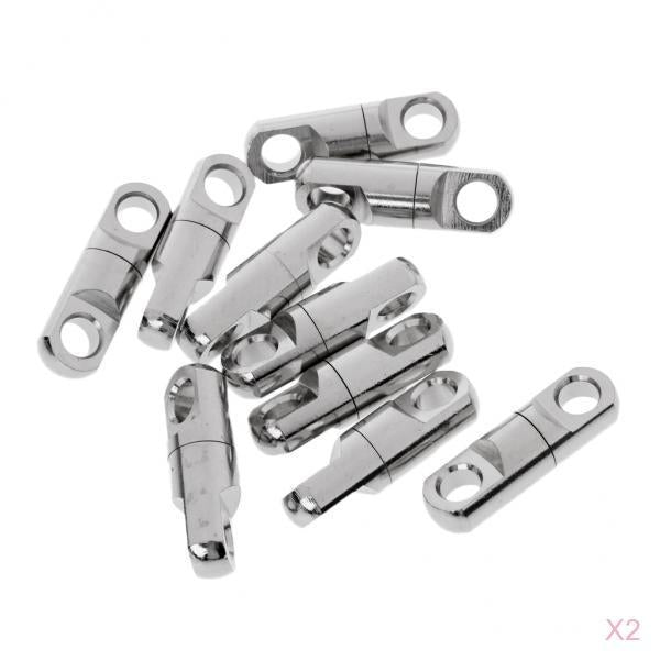 20pcs Column Type Rotary Ring Bearing Swivel Fishing Swivels Connector 9mm