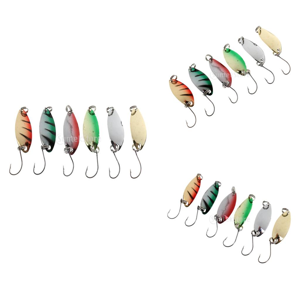 18pcs Fly Fishing Sequins Lure Bait Set for Perch Herring Topwater Fishing
