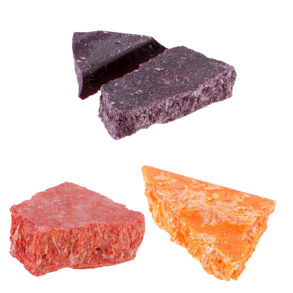 3 Colors Candle Dye Chips Plant Dye for Candle Coloring Yellow Purple Orange