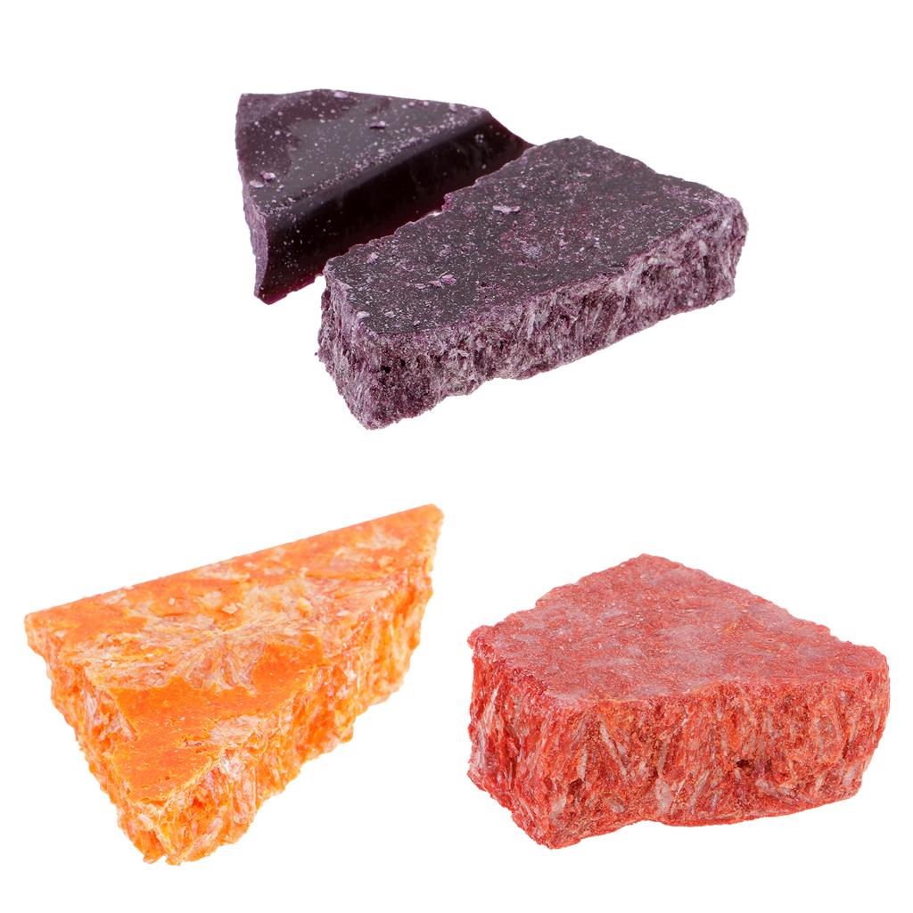 3 Colors Candle Dye Chips Plant Dye for Candle Coloring Yellow Purple Orange