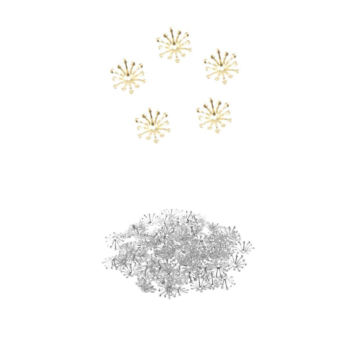 200 Pieces 13mm Flower Bead Caps for Jewelry Making Accessories