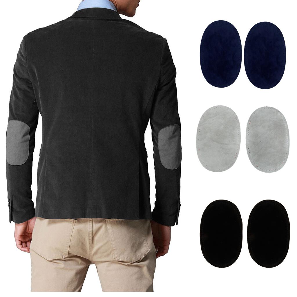 3 Pairs Sew-On Oval Elbow/Knee Patches Jeans Repair Craft Sewing Applique