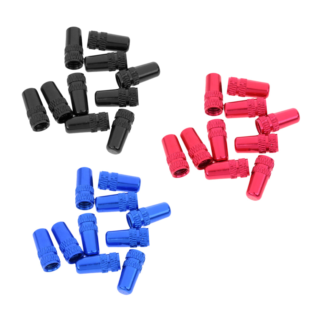 30Pcs MTB Bike Bicycle Cycle Aluminum Alloy Presta Valve Cap Dust Cover
