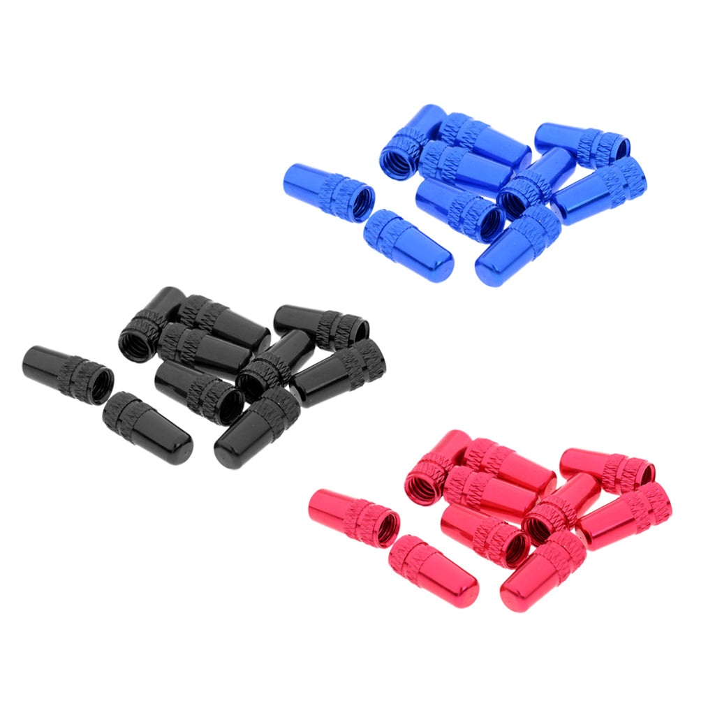 30Pcs MTB Bike Bicycle Cycle Aluminum Alloy Presta Valve Cap Dust Cover