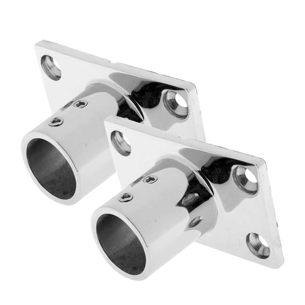 25mm Boat Handrail Fitting 90 Degree Tee 3 Way - 316 Stainless Steel Silver1