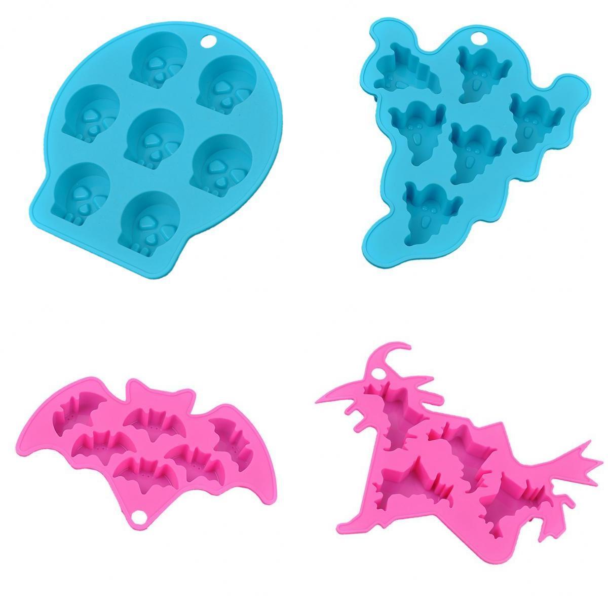 4x Silicone Fondant Mold Cake Decorating Chocolate Sugarcraft Mould Cartoon