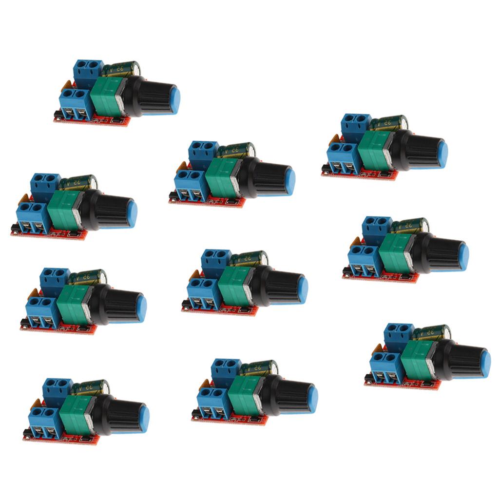 10x Motor PWM Speed Controller 5A DC 3V-35V Speed Control Switch LED Dimmer