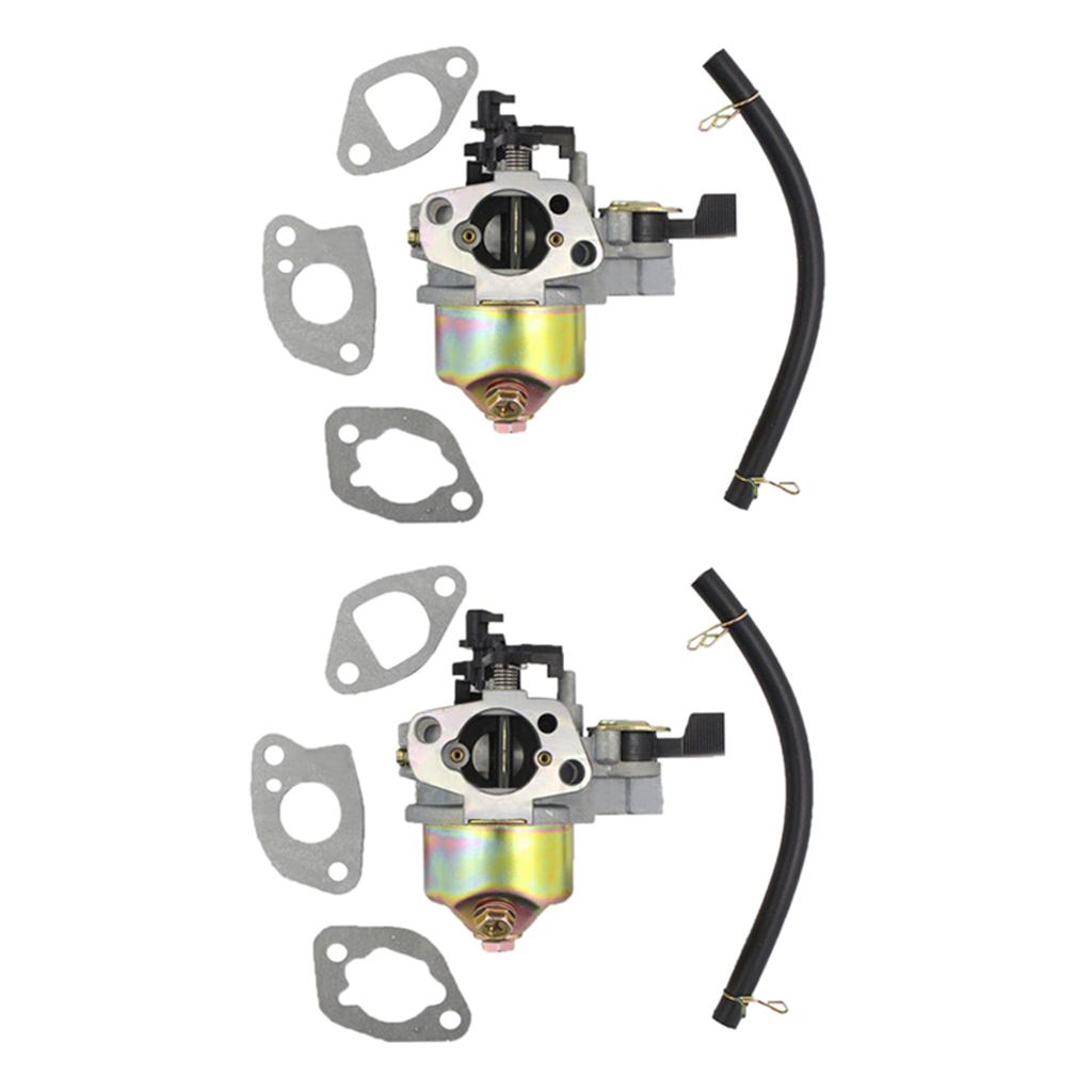2xNew Carburetor for Honda 5.5HP 6.5HP GX160 Carb Gaskets Fuel Pipe Kit