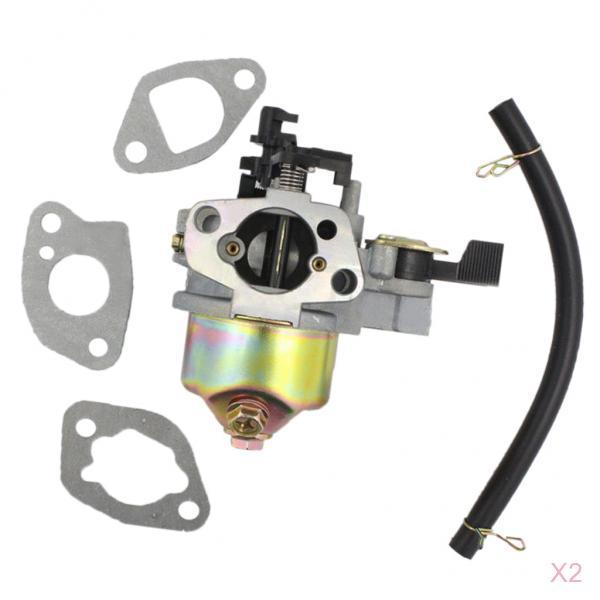 2xNew Carburetor for Honda 5.5HP 6.5HP GX160 Carb Gaskets Fuel Pipe Kit