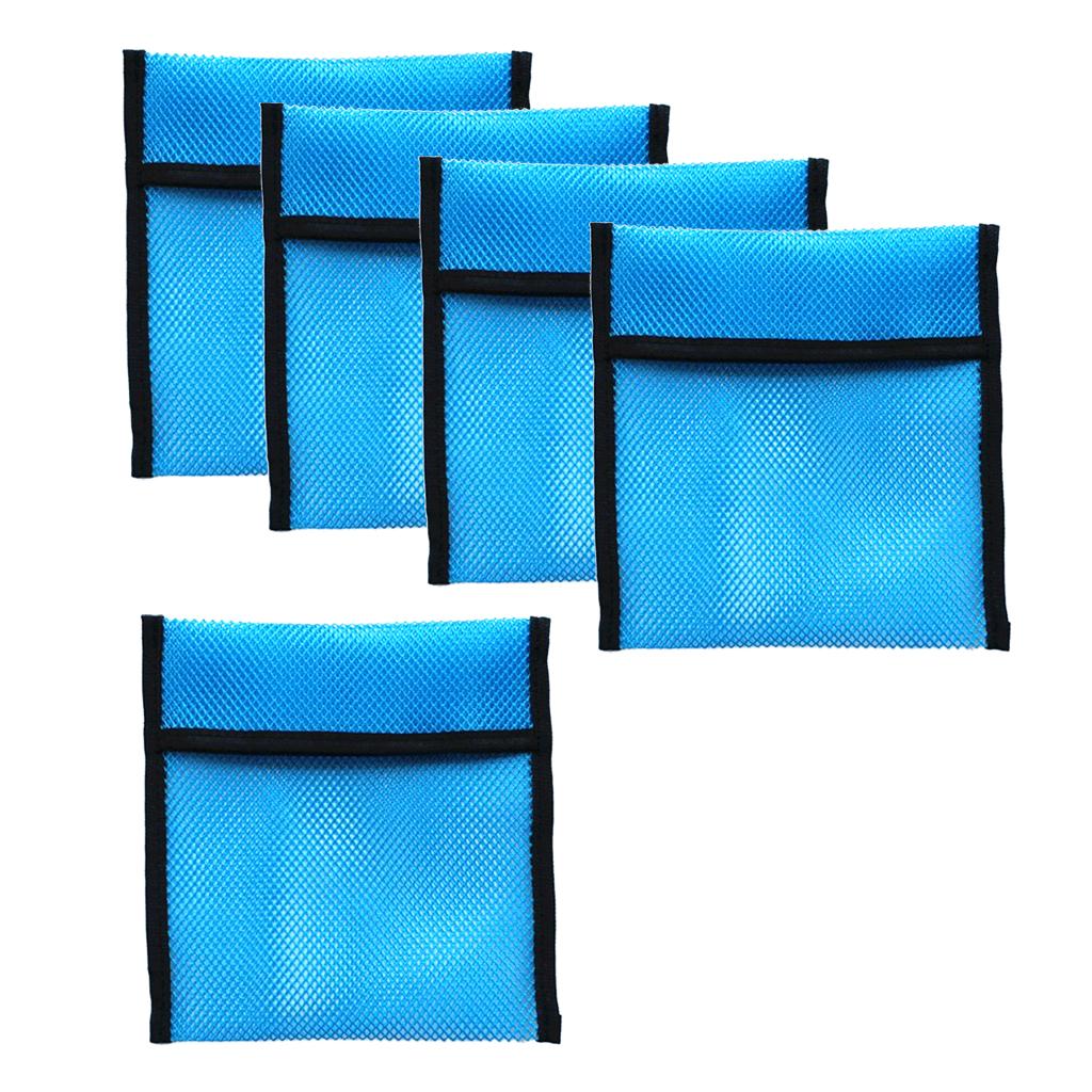 5 Pieces Empty Scuba Diving Snorkeling Weight Pocket Mesh Shot Pouch Bag 2KG