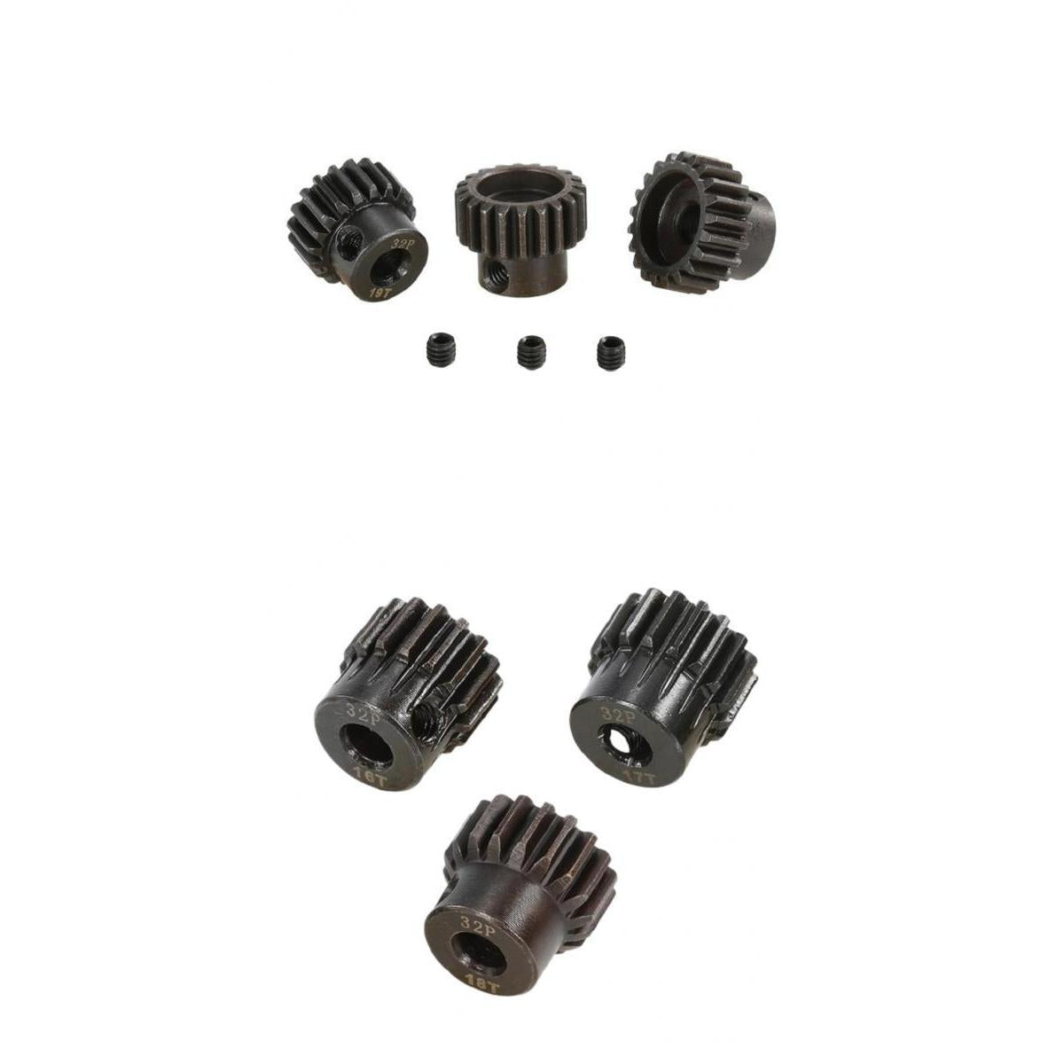 32DP 5mm 16T-21T Pinion 32DP Motor Gears Set for 1/8 RC Car DIY Accessories