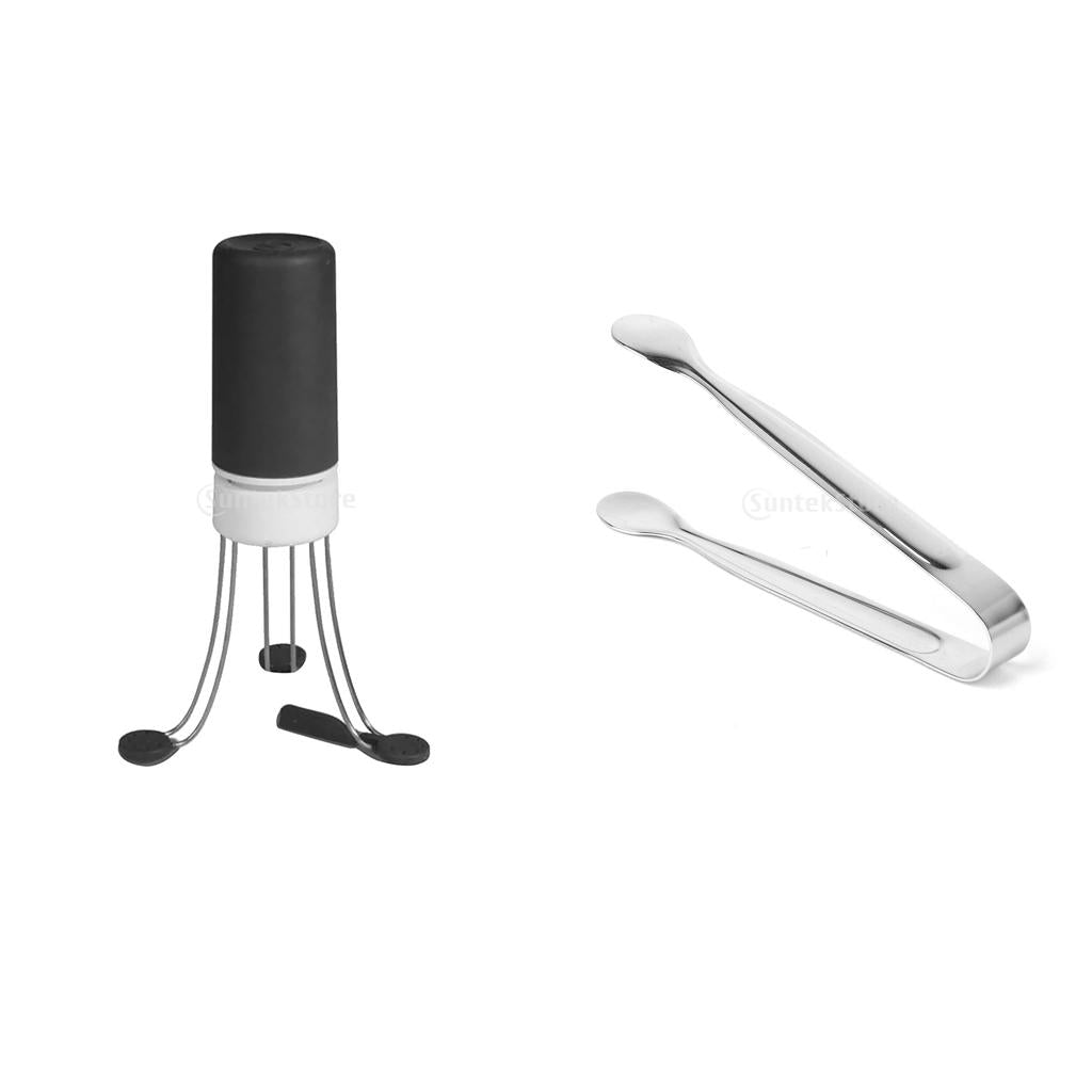 Automatic Whisk Food Mixer Stirrer 3 Speeds and Sugar Tongs Kitchenware
