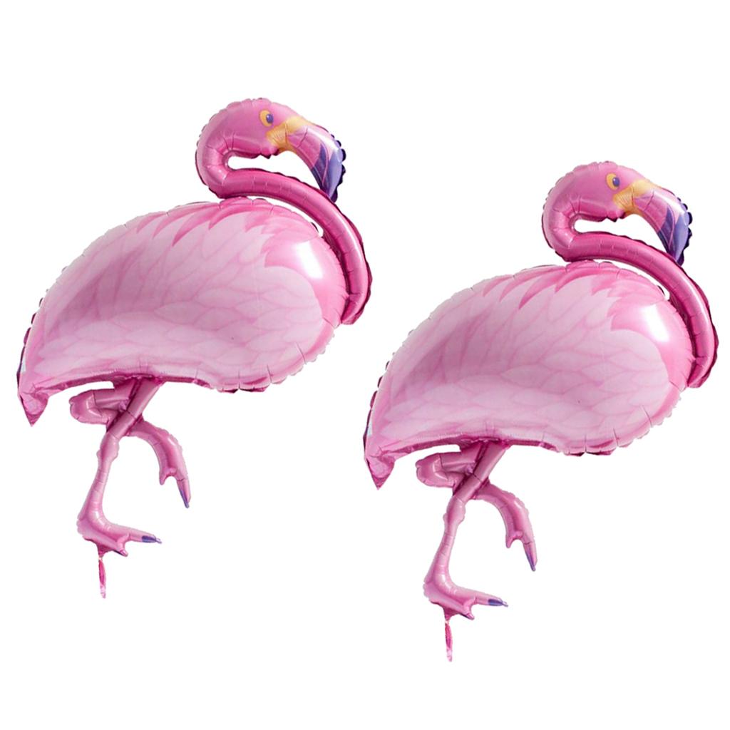 2x Funny Large Flamingo Foil Balloons Tropical Kids Birthday Party Decor Toy