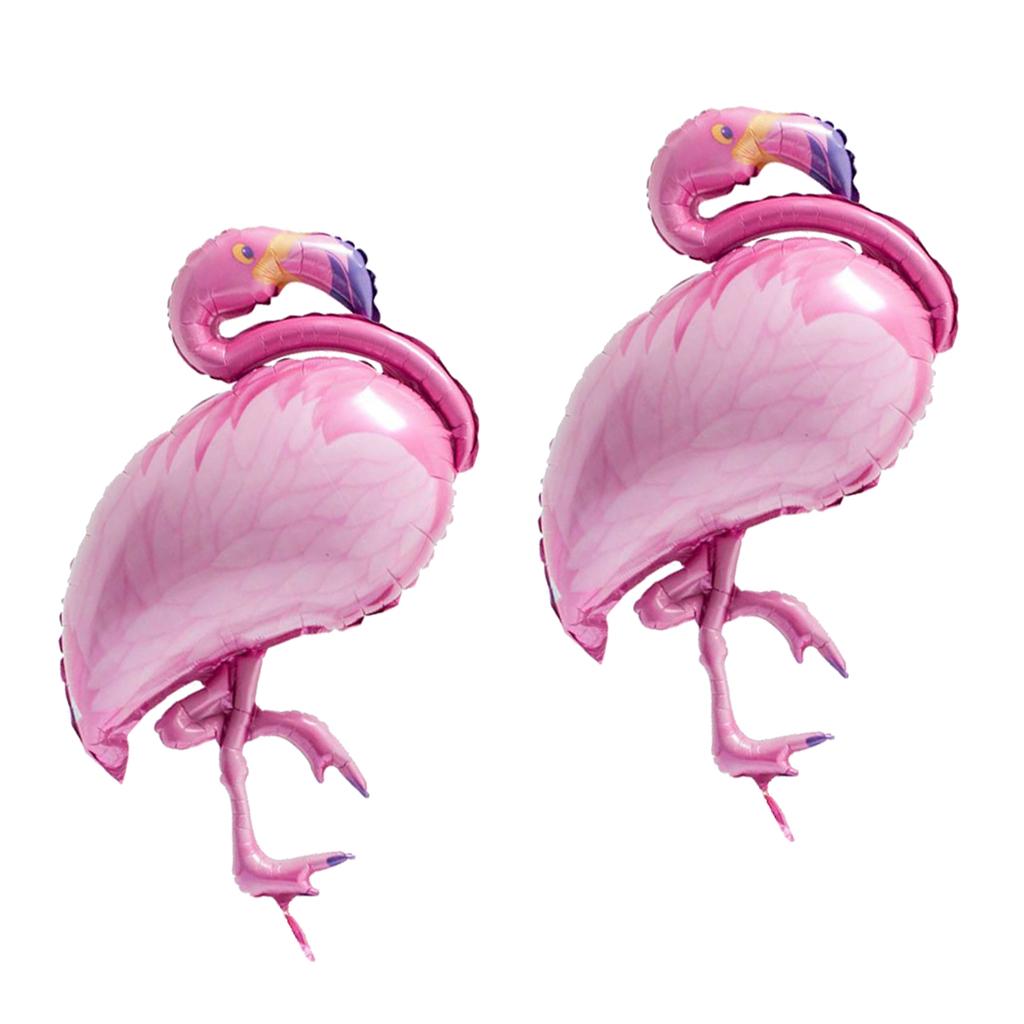 2x Funny Large Flamingo Foil Balloons Tropical Kids Birthday Party Decor Toy