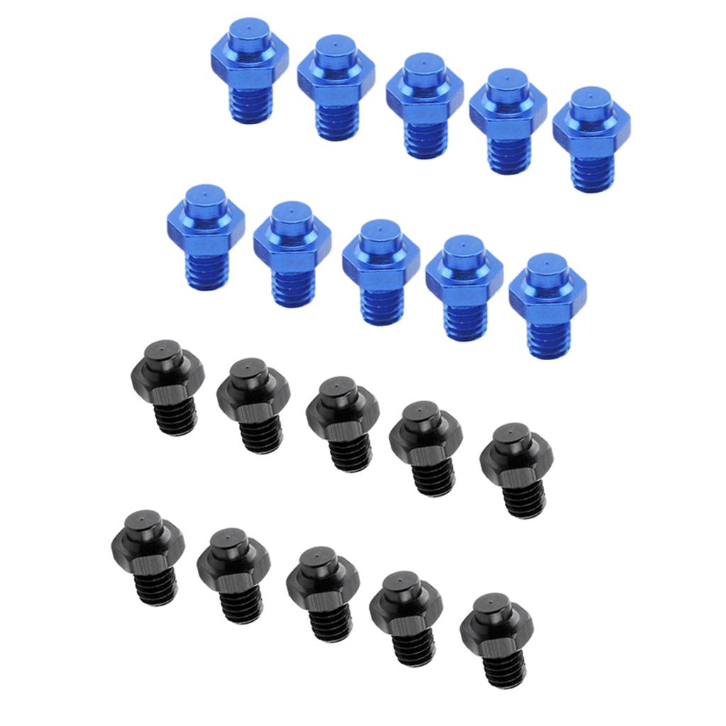 20pcs Bike Pedal Screws Mountain Bike Pedal Fixed Studs Anti-Slip Black&Blue