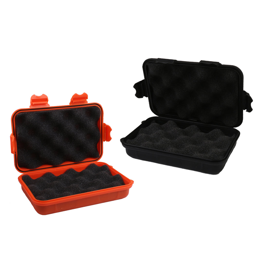 2 Pieces Outdoor Waterproof Shockproof Airtight Survival Case Container Box
