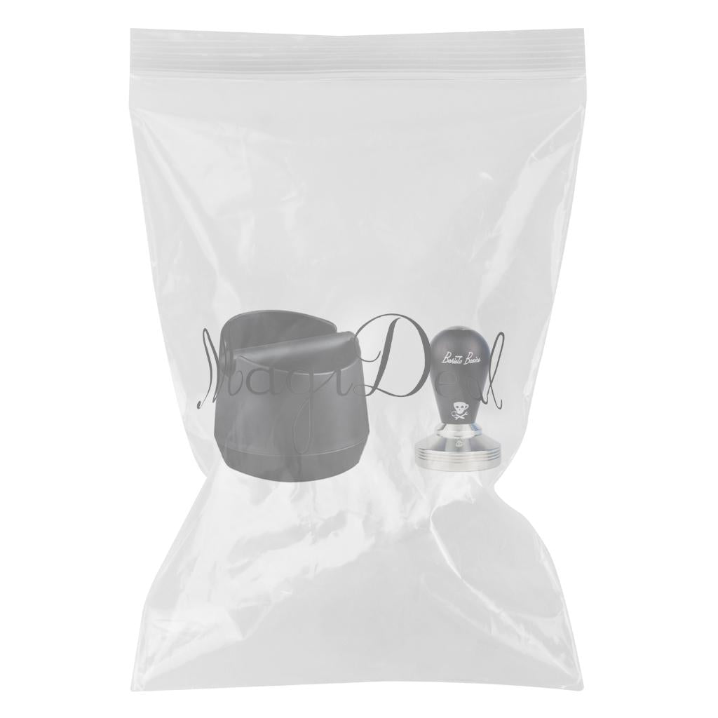 Coffee Knock Box with Handle Bucket Espresso Grinds Tamper Waste Bin Set