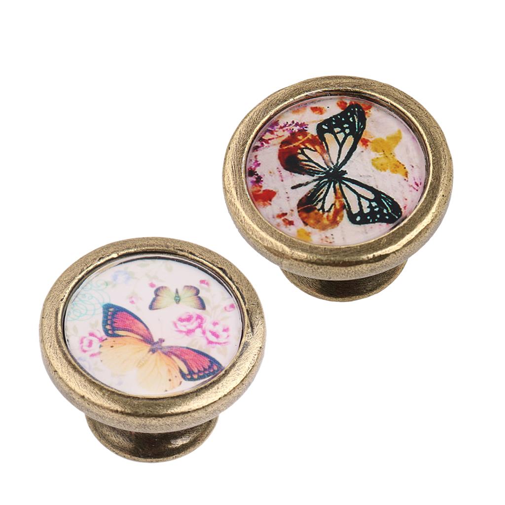 Antique Kitchen Cupboard Cabinet Drawer Pull Knob Handle Door Hardware 2Pcs