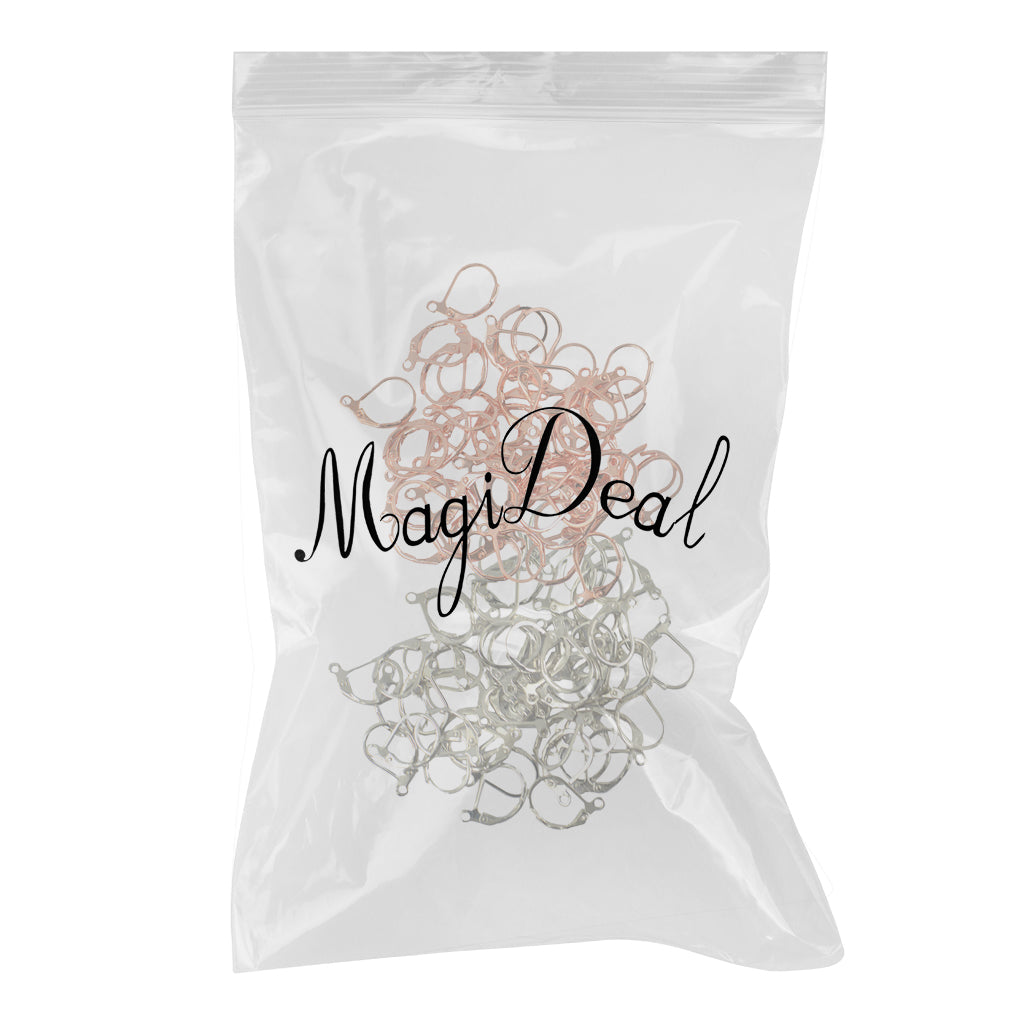 100 Pieces French Leverback Earwire Hooks with Open Loop DIY Making Craft