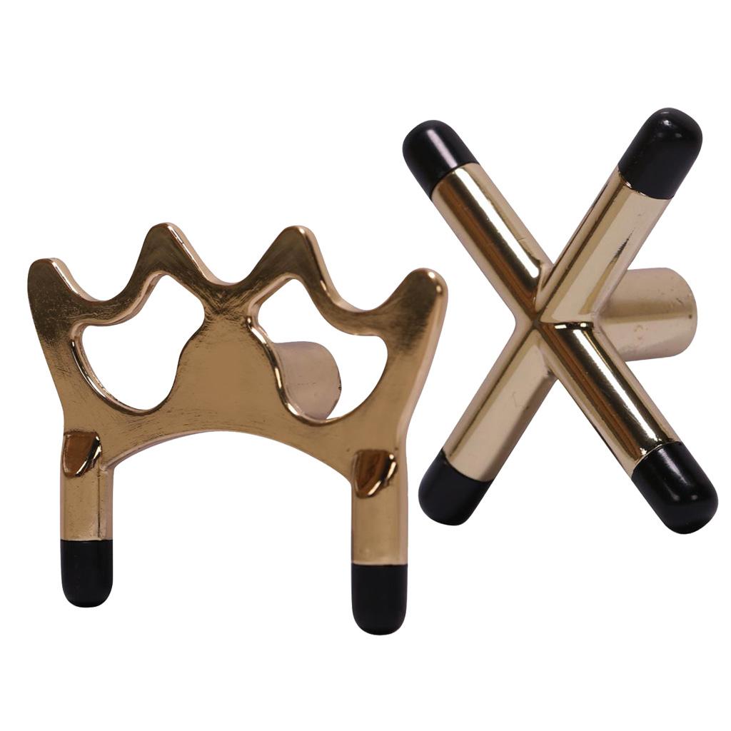 2 Pieces Billiard Snooker Pool Cue Bridge Head Holder Rest Spider + Cross