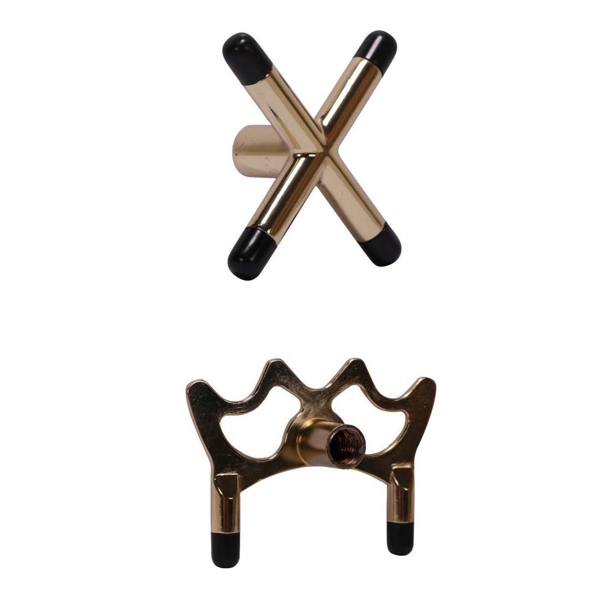 2 Pieces Billiard Snooker Pool Cue Bridge Head Holder Rest Spider + Cross