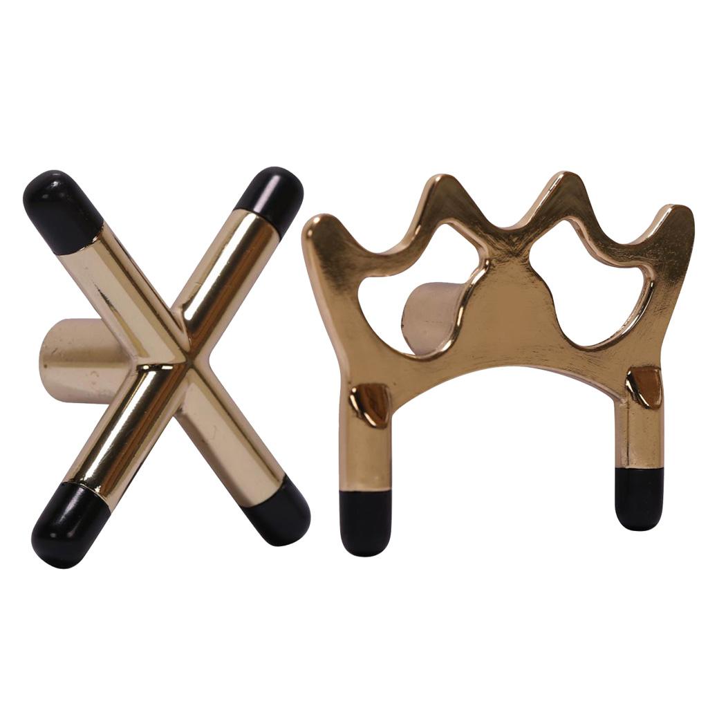 2 Pieces Billiard Snooker Pool Cue Bridge Head Holder Rest Spider + Cross