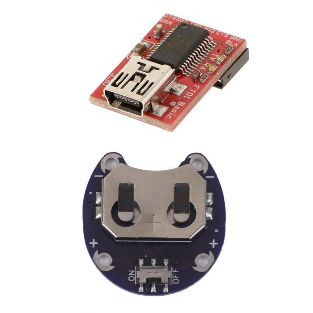 Coin Cell Battery Holder CR2032 + FT232 USB to TTL Serial Adapter Module
