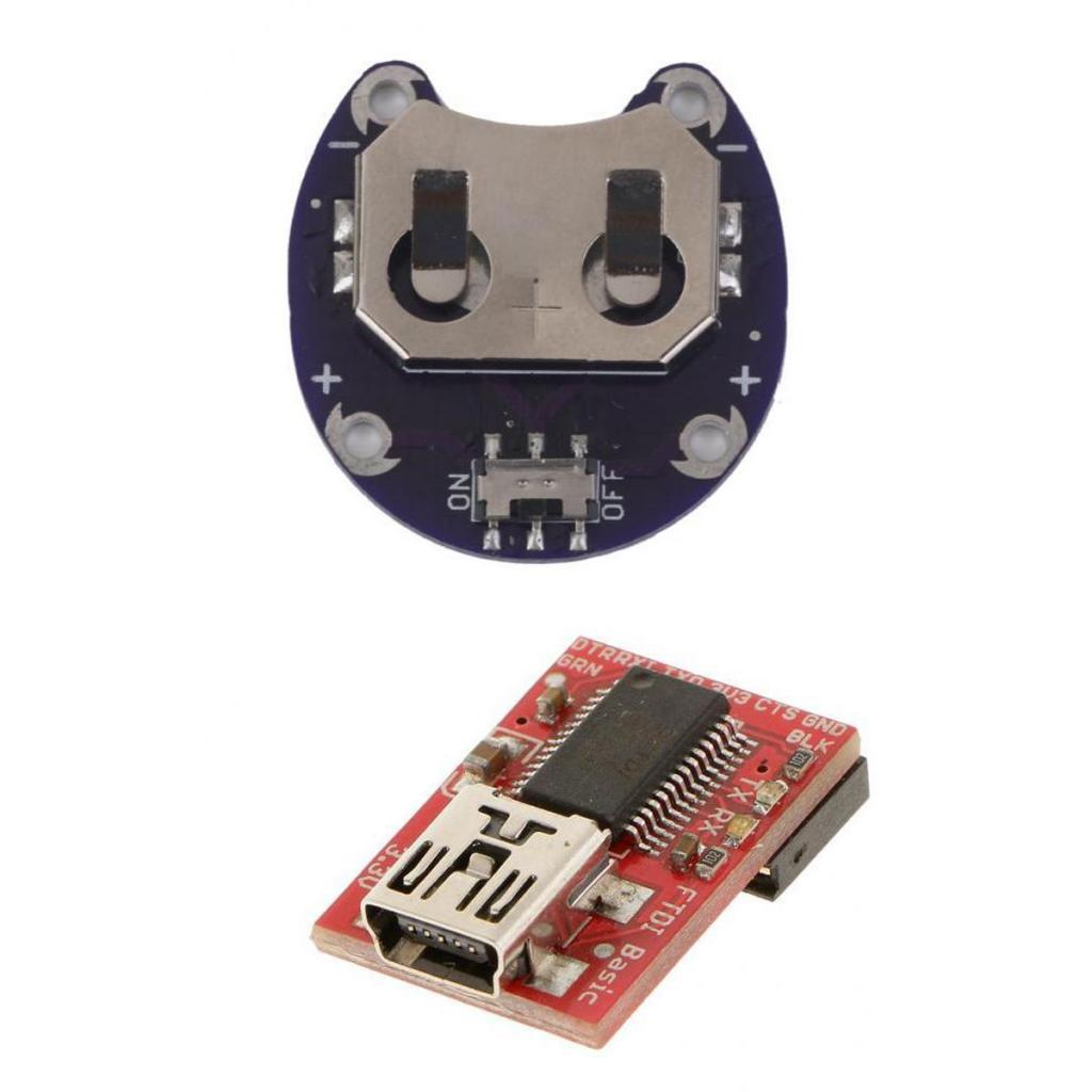 Coin Cell Battery Holder CR2032 + FT232 USB to TTL Serial Adapter Module