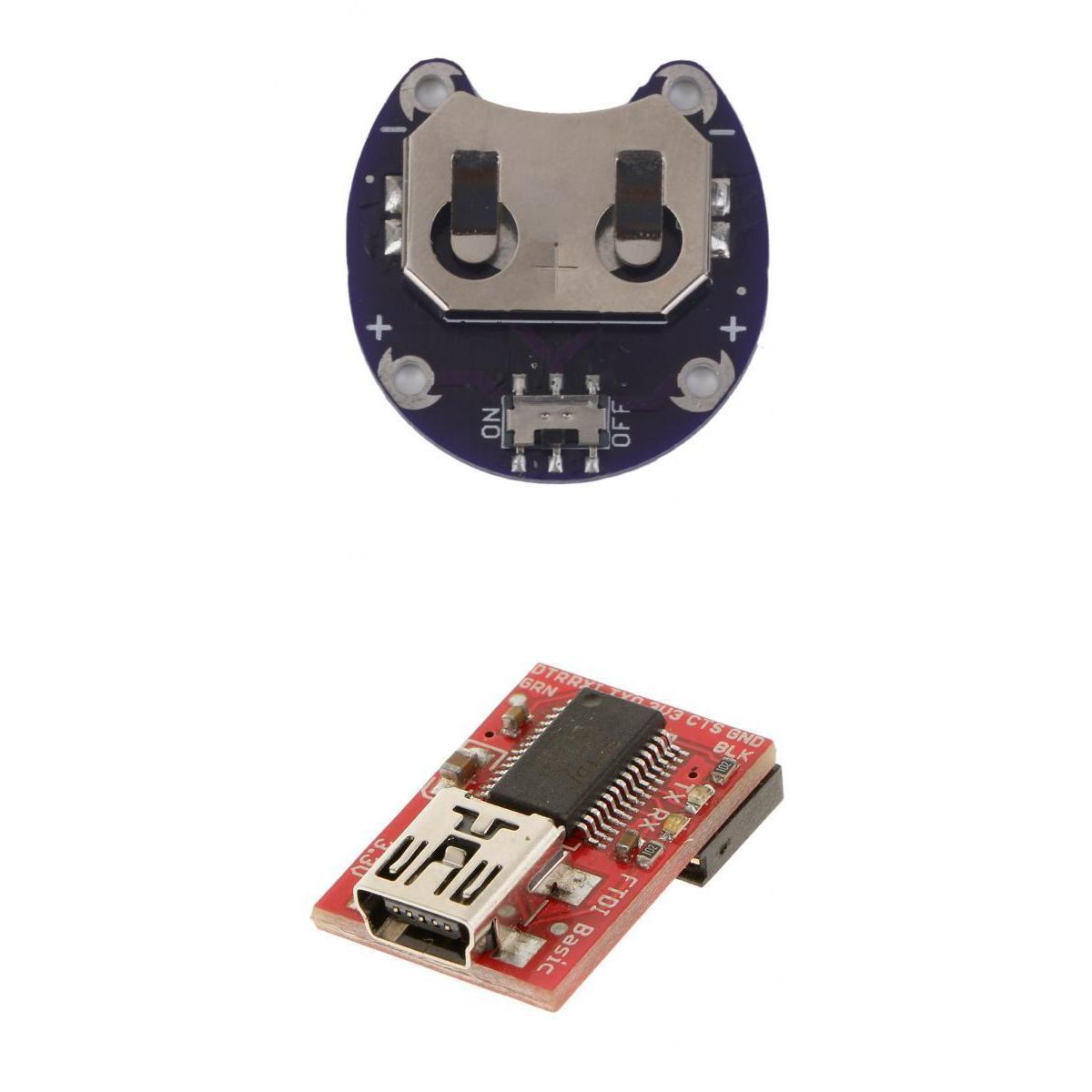 Coin Cell Battery Holder CR2032 + FT232 USB to TTL Serial Adapter Module