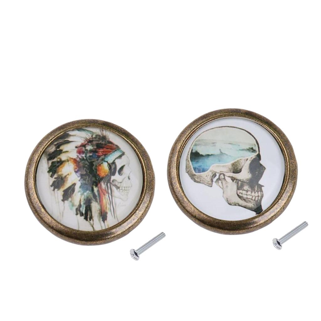 2 Pieces Closet Door Dresser Drawer Cabinet Cupboard Pull Knob Handle Decor