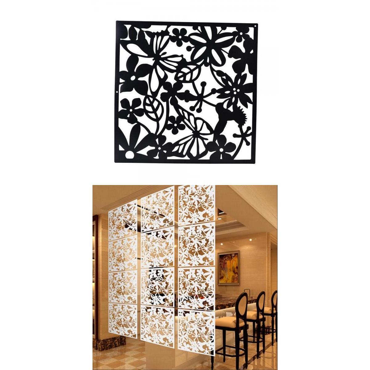 8 Pieces Butterfly Flower Hanging Screen Curtain Room Divider Partition Wall