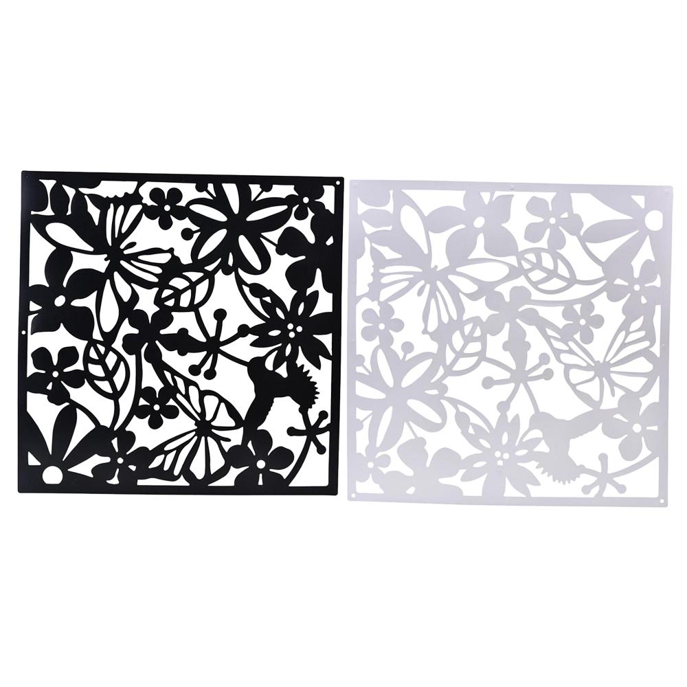 8 Pieces Butterfly Flower Hanging Screen Curtain Room Divider Partition Wall