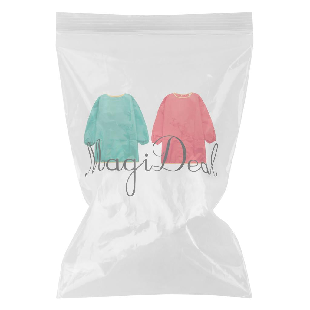 2 Pieces Children Kids Long Sleeve Apron Drawing Painting Waterproof Smock S